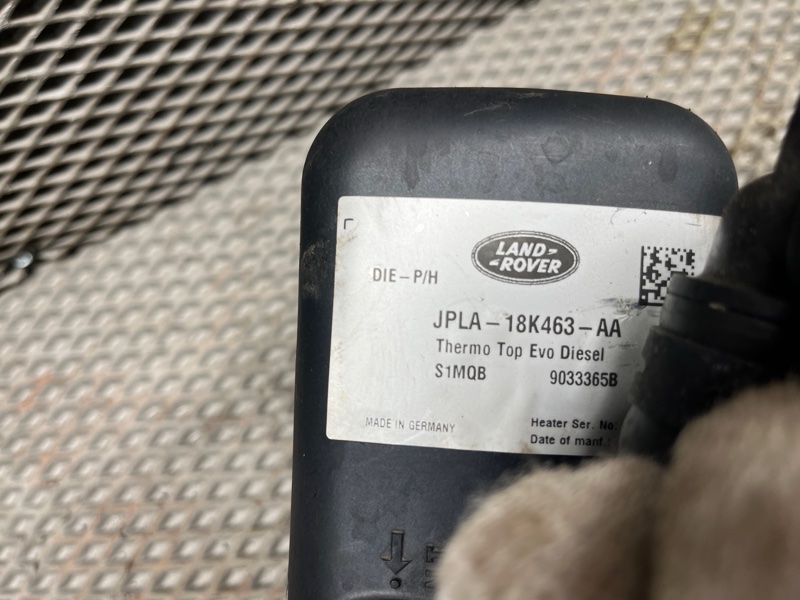 Отопитель Webasto Land Rover Range Rover (L405, 2018г.)