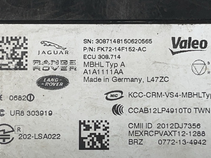 Датчик мертвых (слепых) зон Land Rover Range Rover (L405, 2015г.)